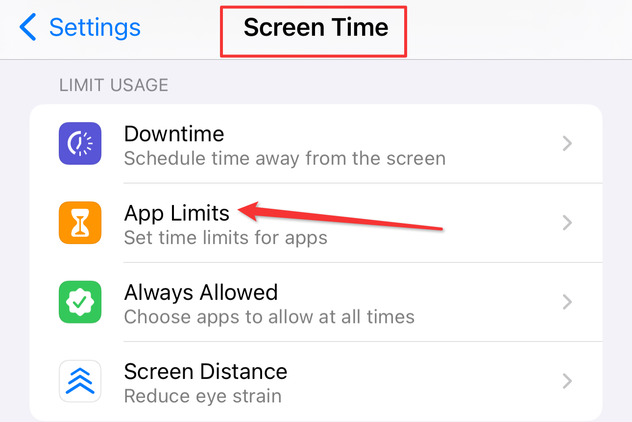 App Limits